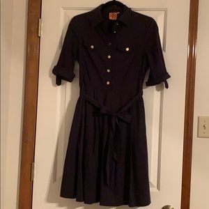 Tory Burch Navy Shirt Dress